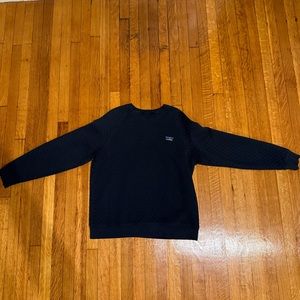 LL BEAN QUILTED CREWNECK SWEATER. Size L